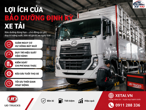Lợi ích của bảo dưỡng định kỳ xe tải | Giảm chi phí, tăng tuổi thọ